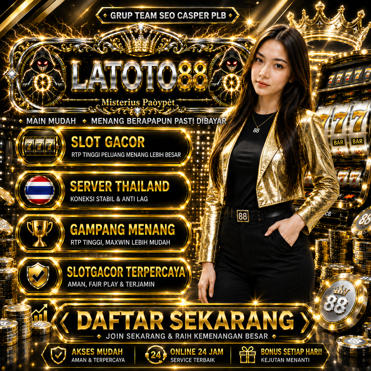 LATOTO88 : Login Situs Slot Online Terbaru | Link Slot777 & APK Slot88 Resmi Gampang Menang Hari Ini